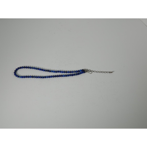 Vintage Jay King Mine Finds Blue Gemstone Round Bead Necklace 925 - Picture 5 of 9